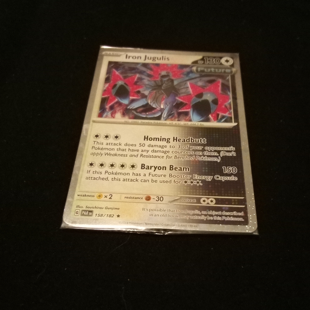 Pokemon Iron Jugulis 158/182 Paradox Rift Cosmos Holo Sealed
